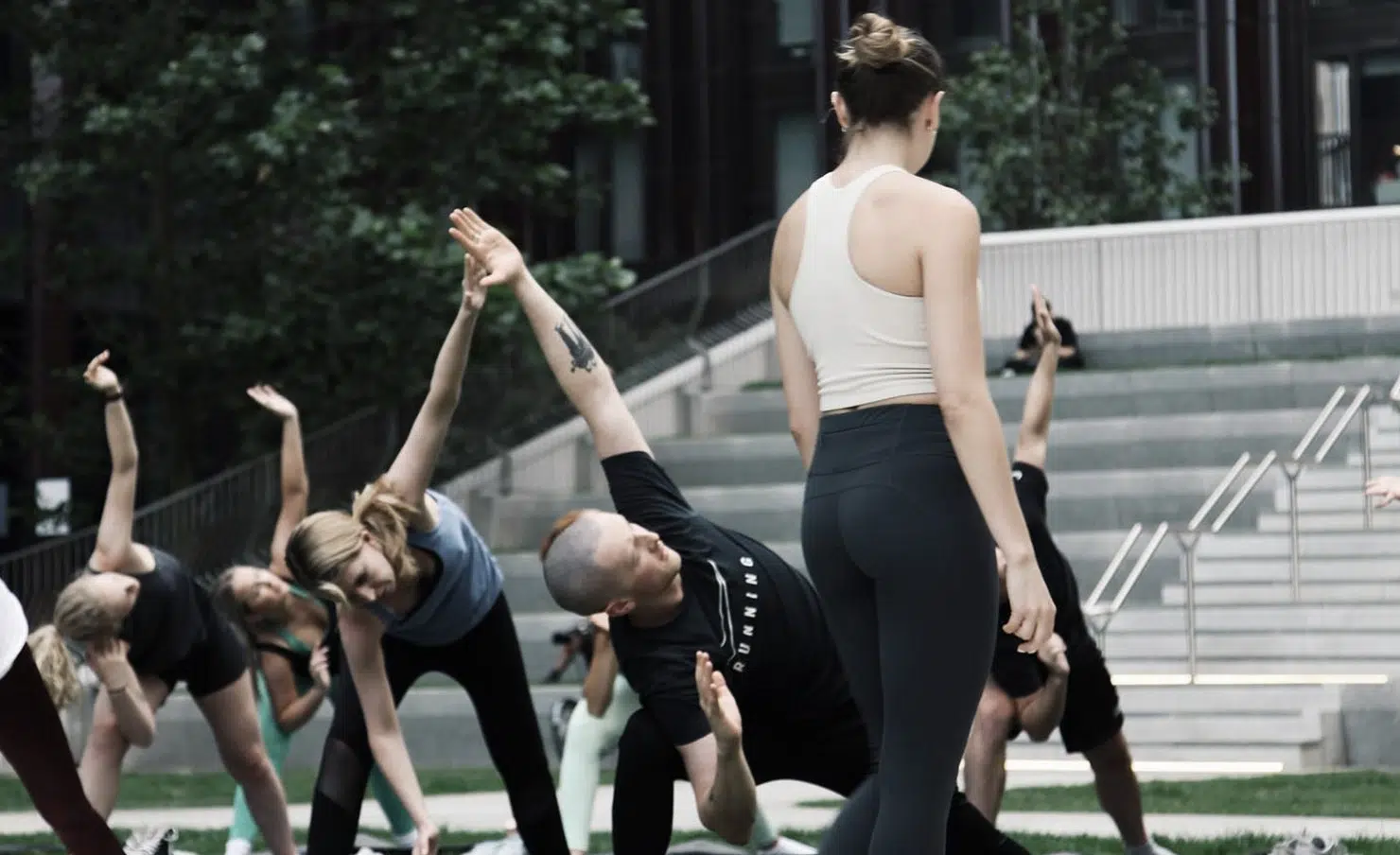 yoga out on symphony park