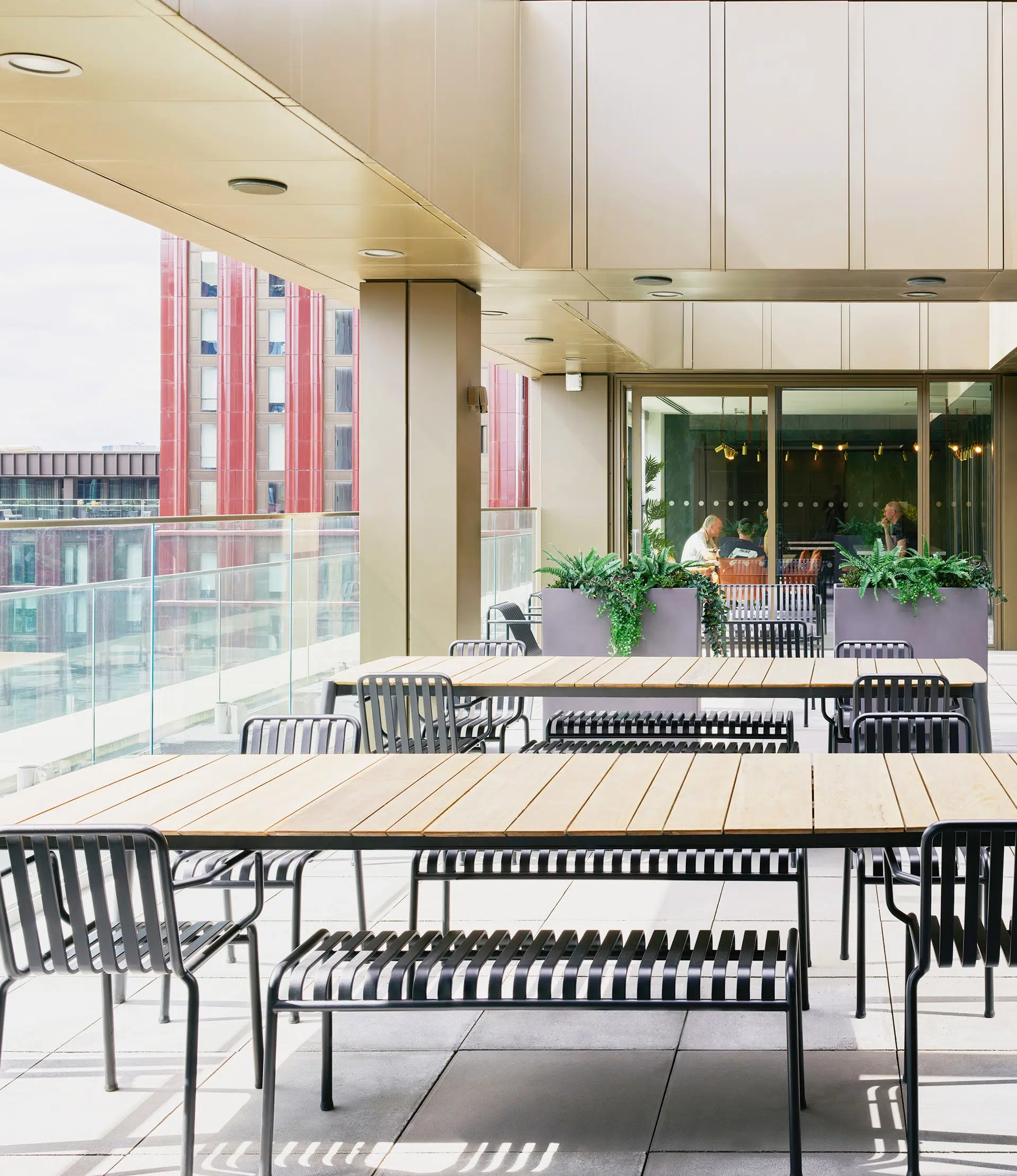 uhaus east terrace outdoor space